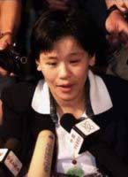 桑兰首次公开露面