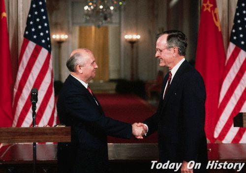 老布什与戈尔巴乔夫