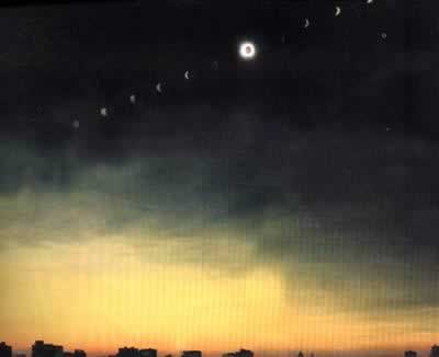 北美地区发生日全食（历史上的今天todayonhistory.com）