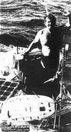 法国探险家德拉完成横渡大西洋的壮举