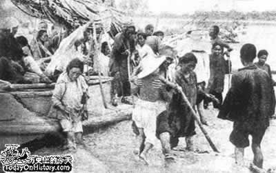 1938年6月9日 国民党军队炸开花园口大堤（图片来源：历史上的今天TodayOnHistory.com）