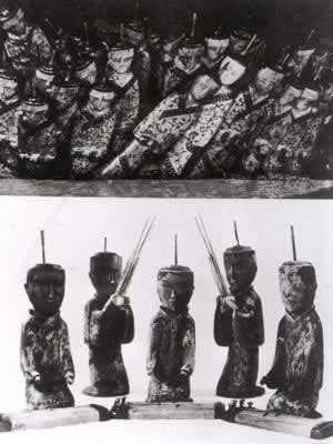 长沙市郊马王堆汉墓女尸出土