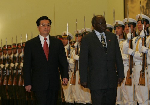 胡锦涛与肯尼亚总统齐贝吉会谈