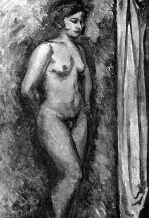 刘海粟使用裸体模特儿引起争议