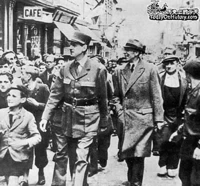 盟军解放巴黎(Todayonhistory.com)
