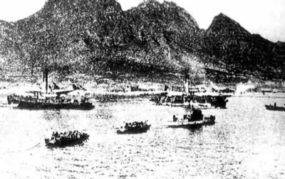 日军在山东登陆