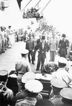 日本投降仪式图片集