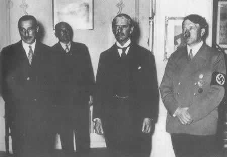 出卖捷克的慕尼黑协定签署