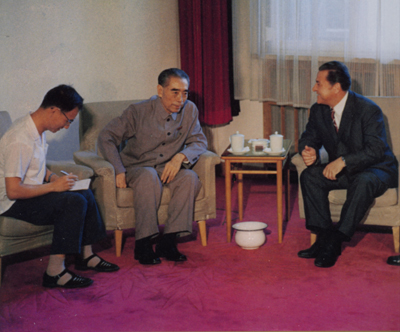 周总理生前最后一次接见外宾